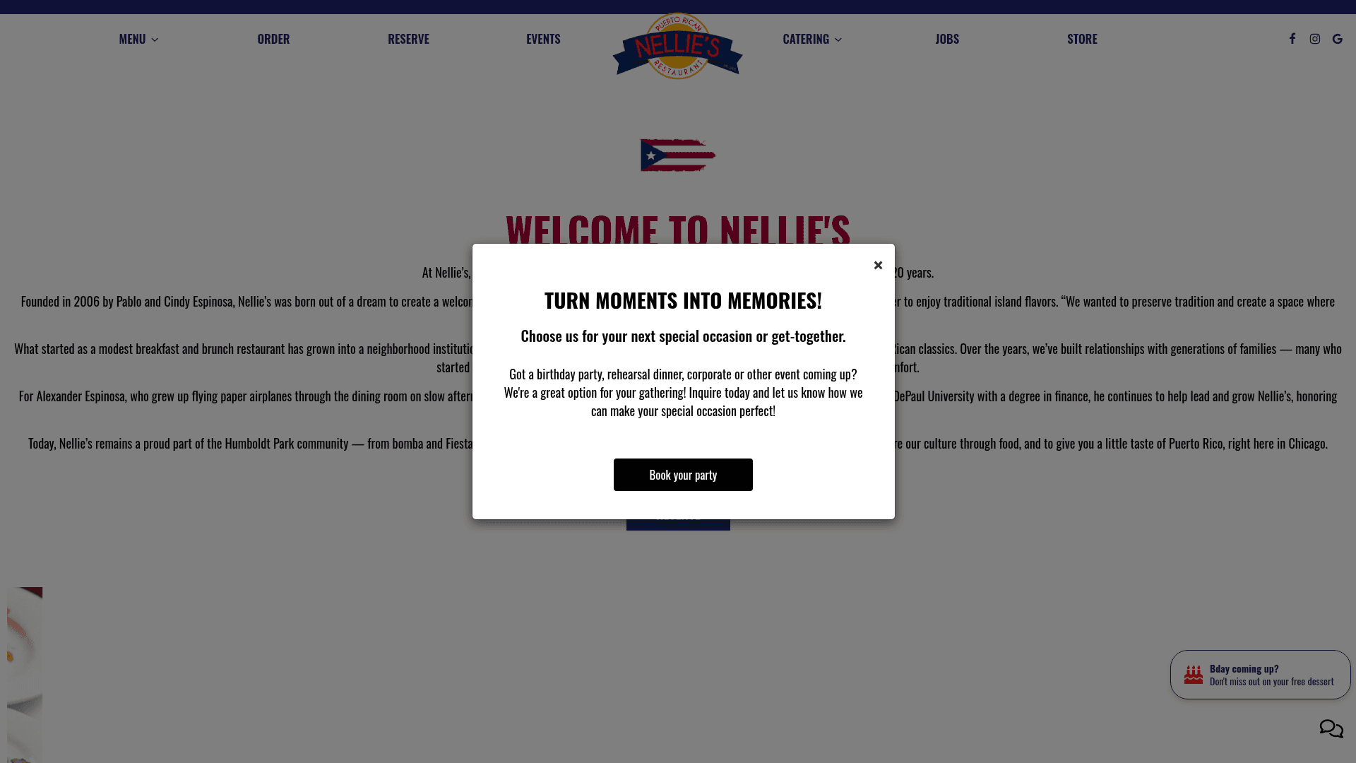 3. Nellie’s / Pernil Homepage